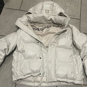 Leather Aritzia SuperPuff Shorty